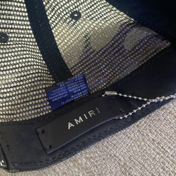 Men's army green 3 star Amiri baseball cap - Picture 8 of 11